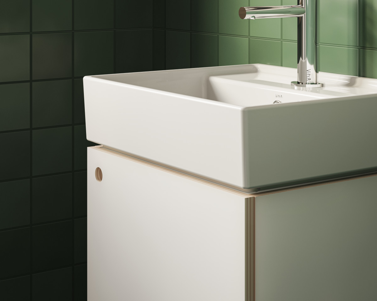 Раковина VitrA ArchiPlan (Архиплан) 7400B003-0001 45 x 38 см белая антибактериальное покрытие Hygiene (Хайджн)