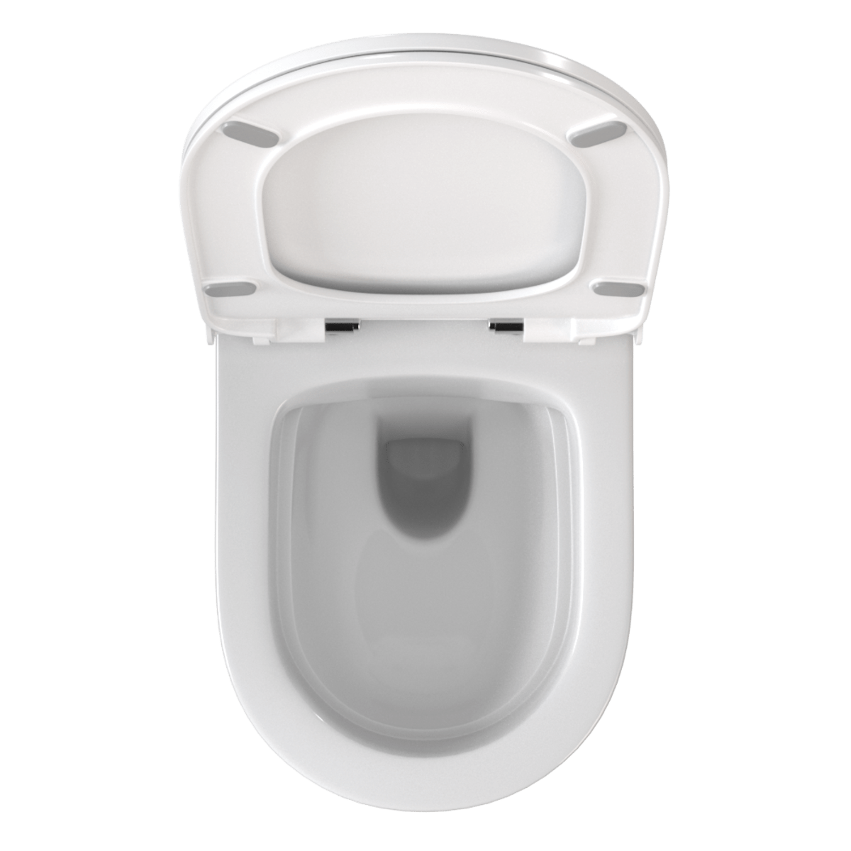 Подвесной унитаз VitrA Zentrum Round (Зентрум Раунд) 7786B003-0075 безободковый SmoothFlush (Смусфлаш) белый санитарный фарфор антибактериальное покрытие Hygiene (Хайджн)