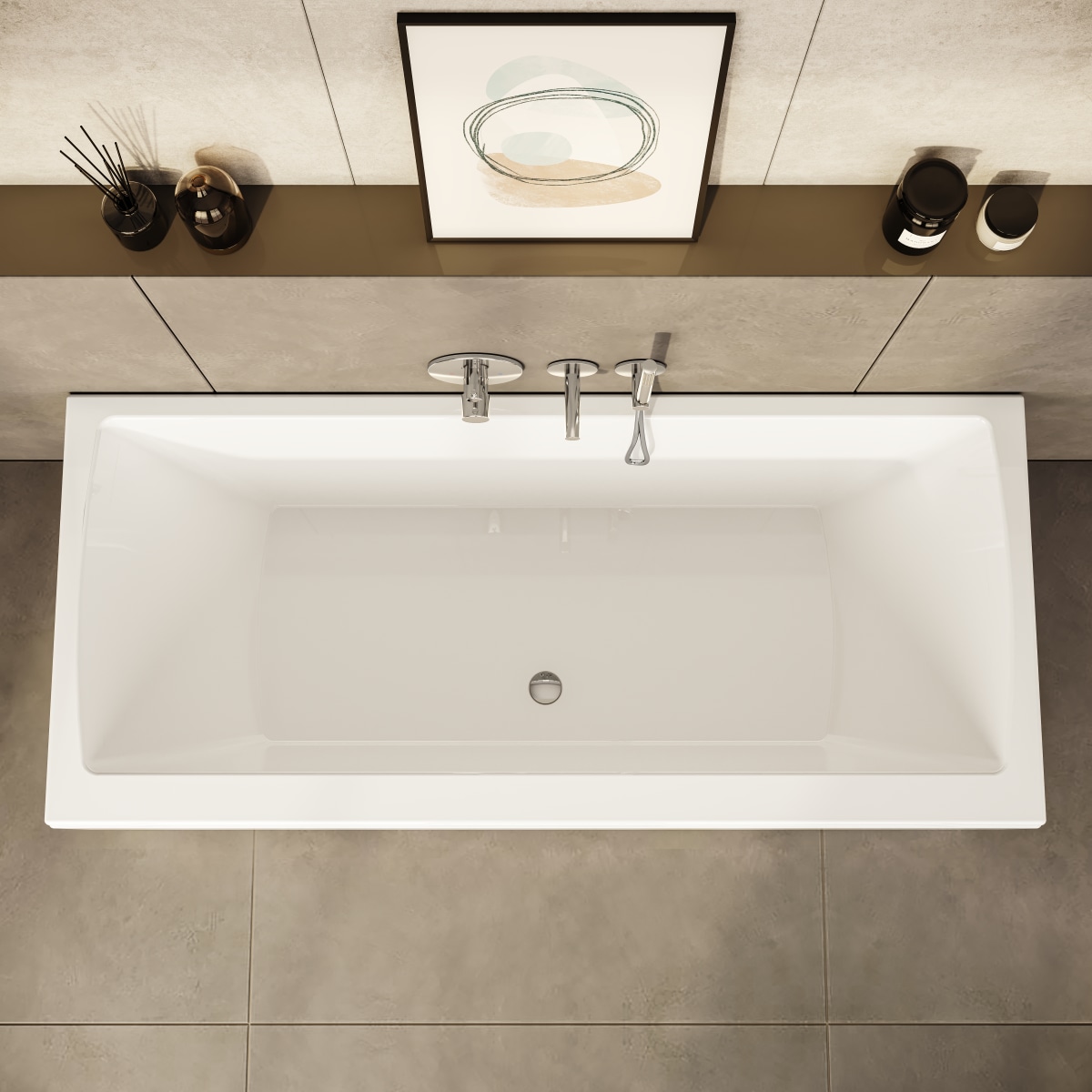 Ванна VitrA Neon (Неон) 52540001000 180 x 80 см акриловая прямоугольная белая