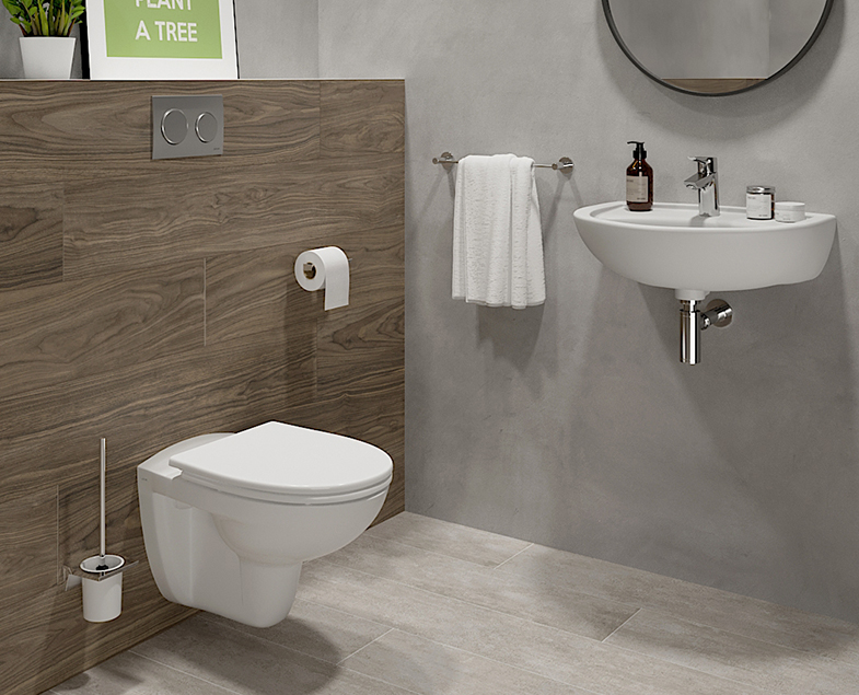 Комплект Vitra Normus Инсталяция Vitra V-Fix Core с подвесным унитазом Vitra Normus и клавиша смыва