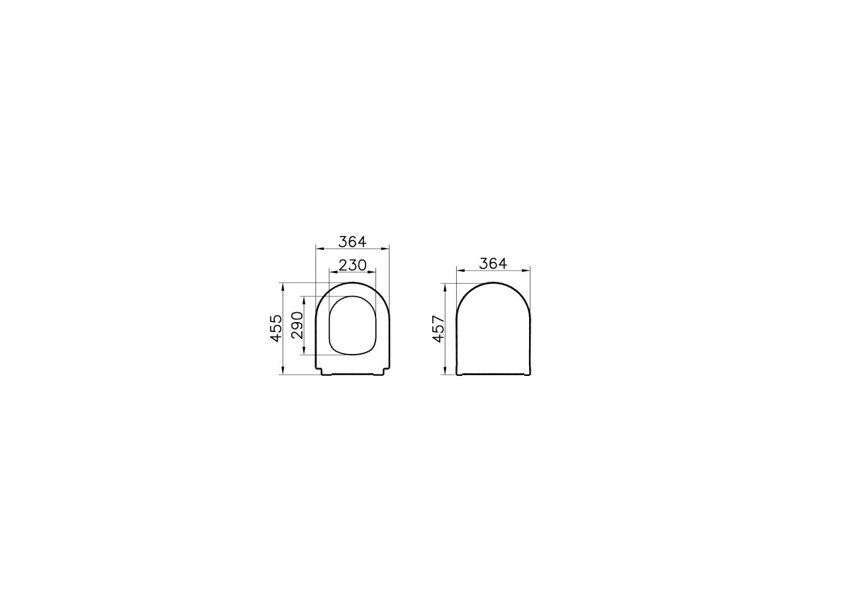 Сиденье для унитаза VitrA S50 110-003-019 круглое белое дюропласт с микролифтом