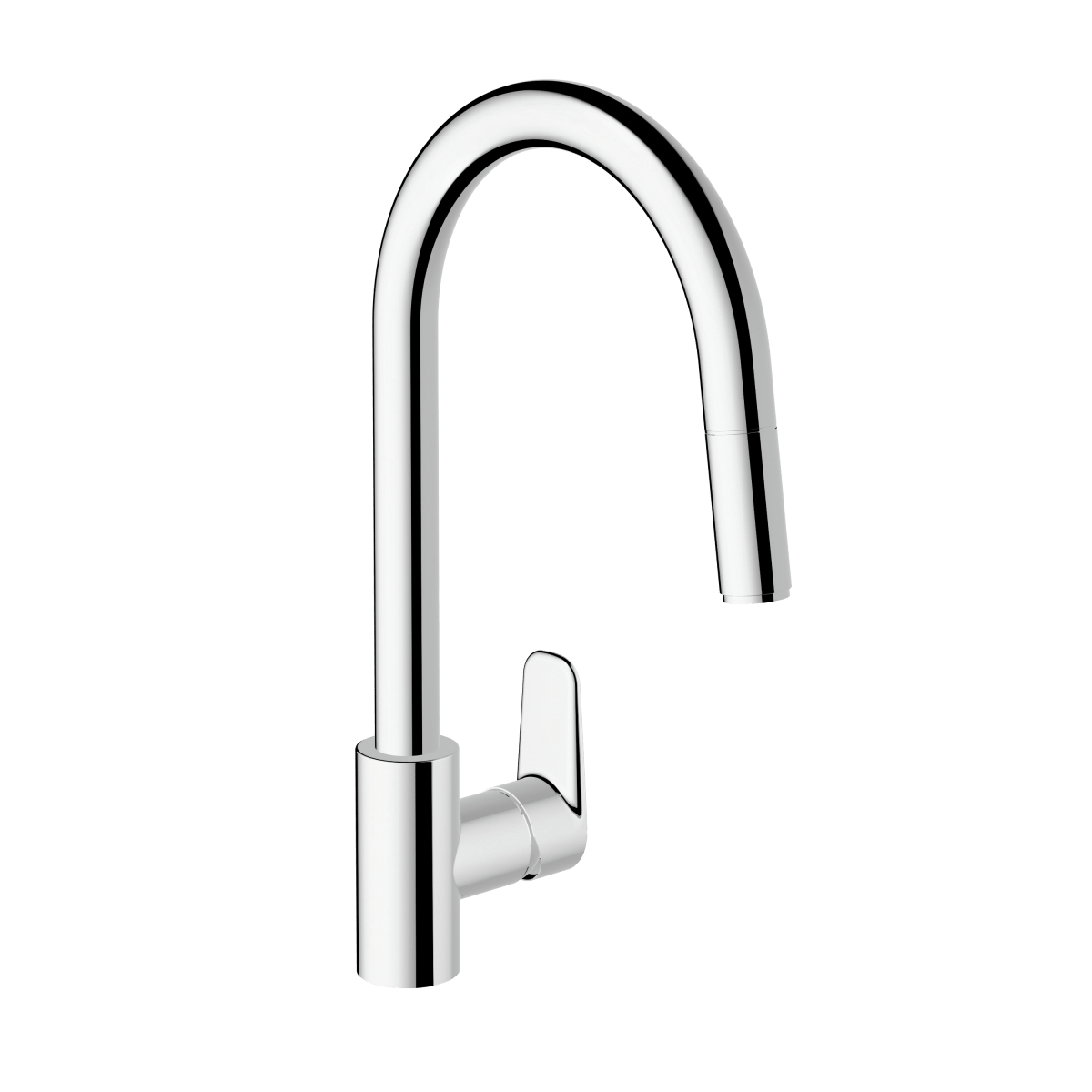 Смеситель для кухни VitrA Flow Soft (Флоу Софт) A43445EXP с поворотным изливом однорычажный хром латунь