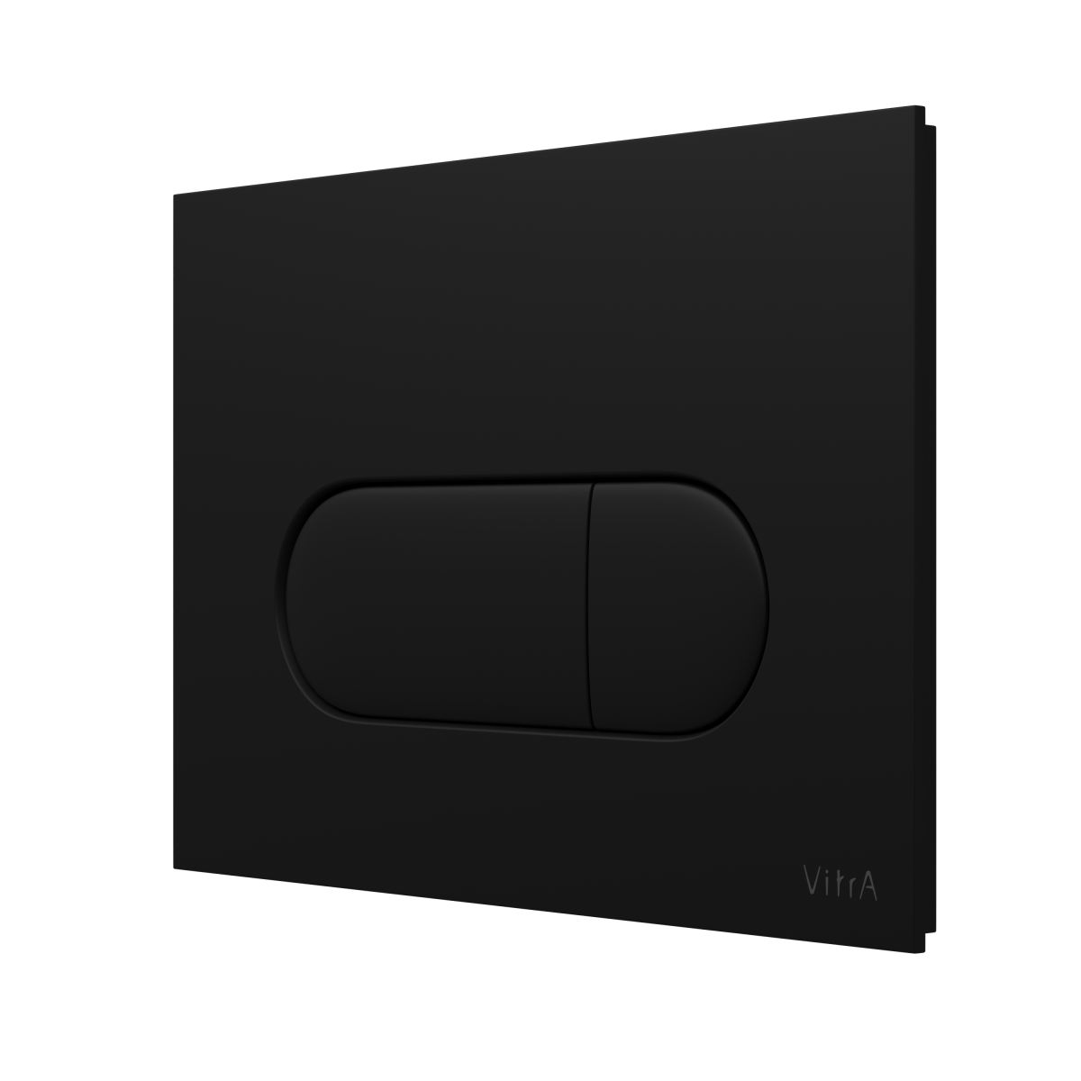 Кнопка смыва для инсталляции VitrA Root Round (Рут Раунд) 740-2211 матовая черная двойный смыв