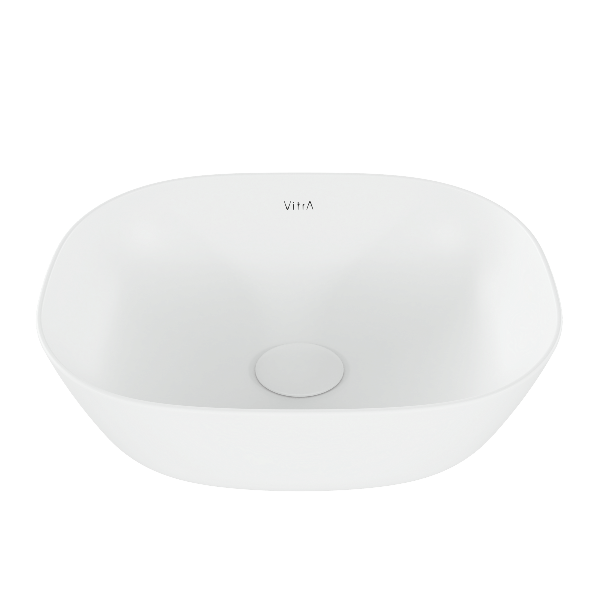 Раковина чаша VitrA Plural (Плюрал) 7810B401-0016 45 x 38 см накладная матовая белая антибактериальное покрытие Hygiene + Clean (Хайджн + Клин)