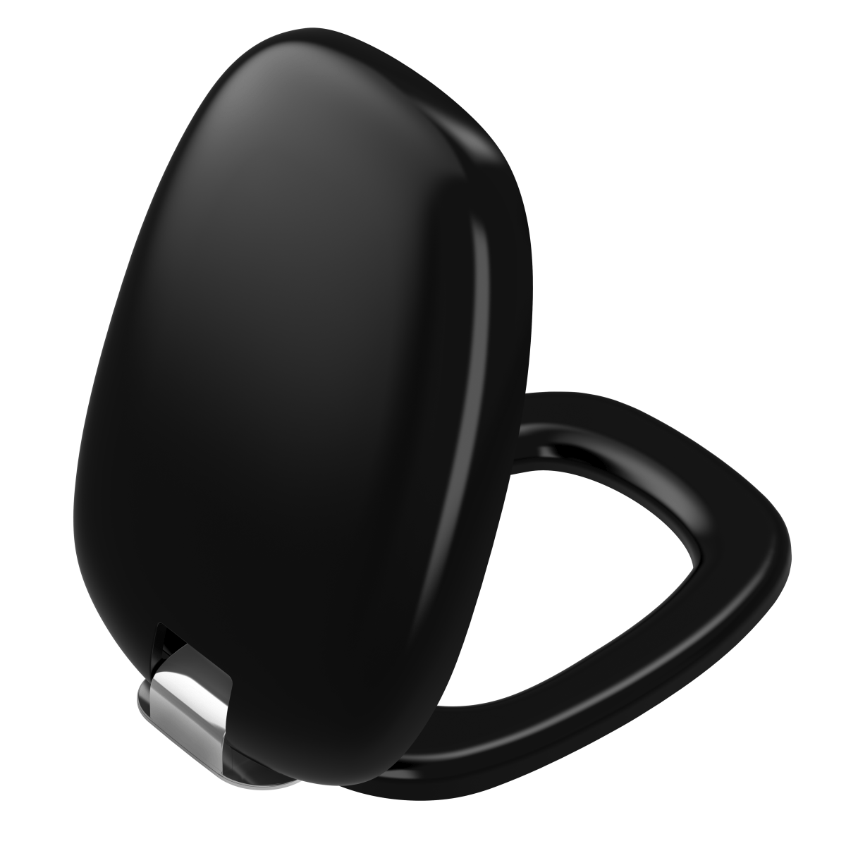Сиденье для унитаза VitrA Plural (Плюрал) 126-483-009 круглое матовое черное дюропласт с микролифтом быстросъемное