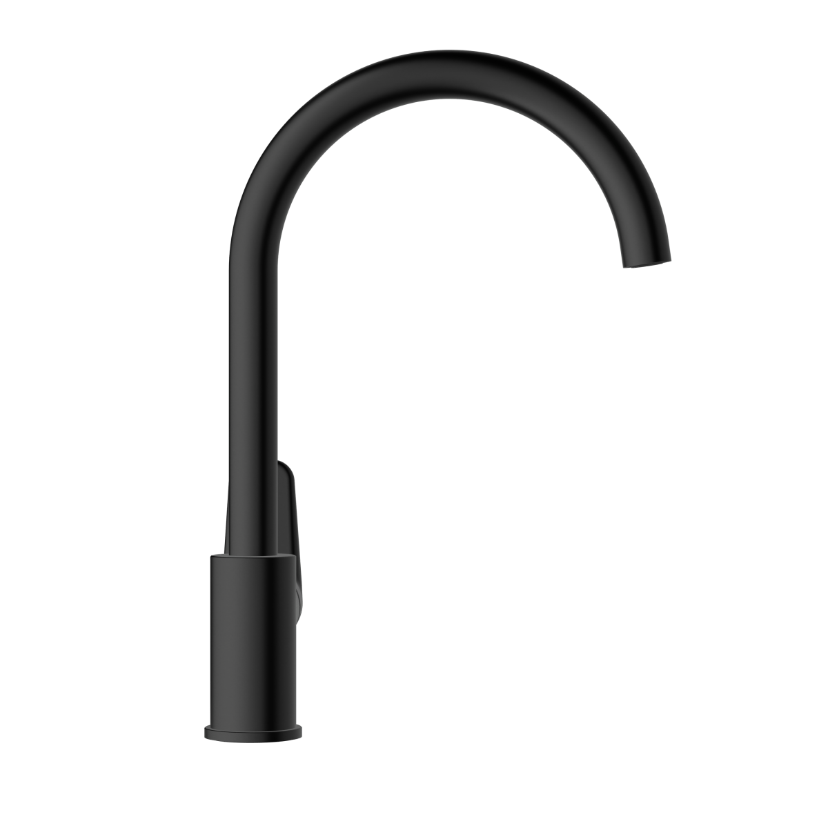Смеситель для кухни VitrA Flow Soft (Флоу Софт) A4341936EXP с поворотным изливом однорычажный матовый черный латунь