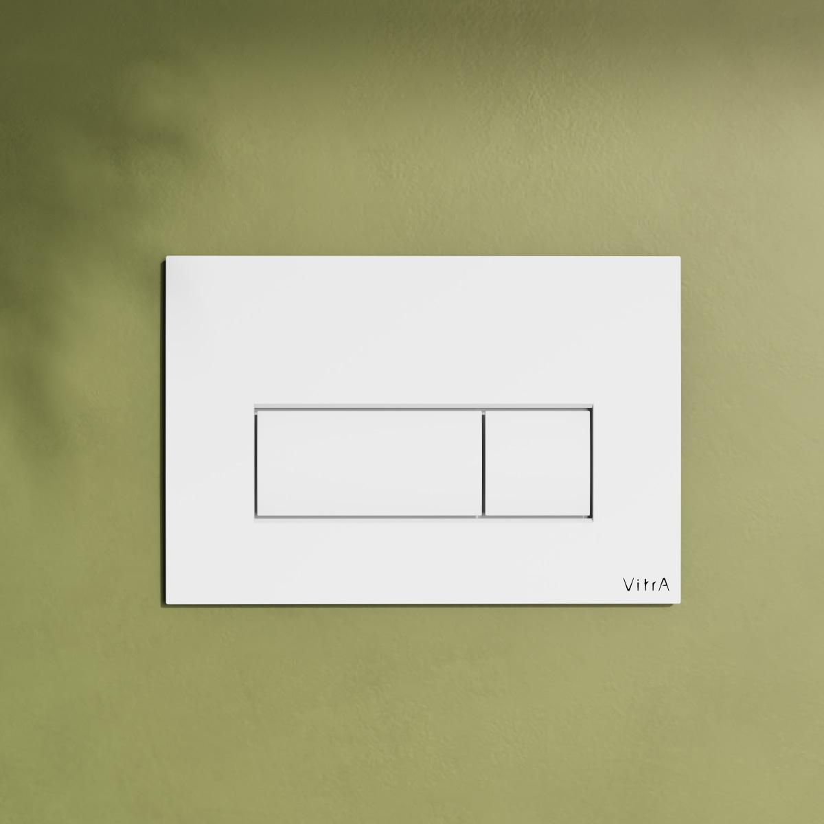 Кнопка смыва для инсталляции VitrA Root Square (Рут Скуэр) 740-2300 глянцевая белая двойный смыв