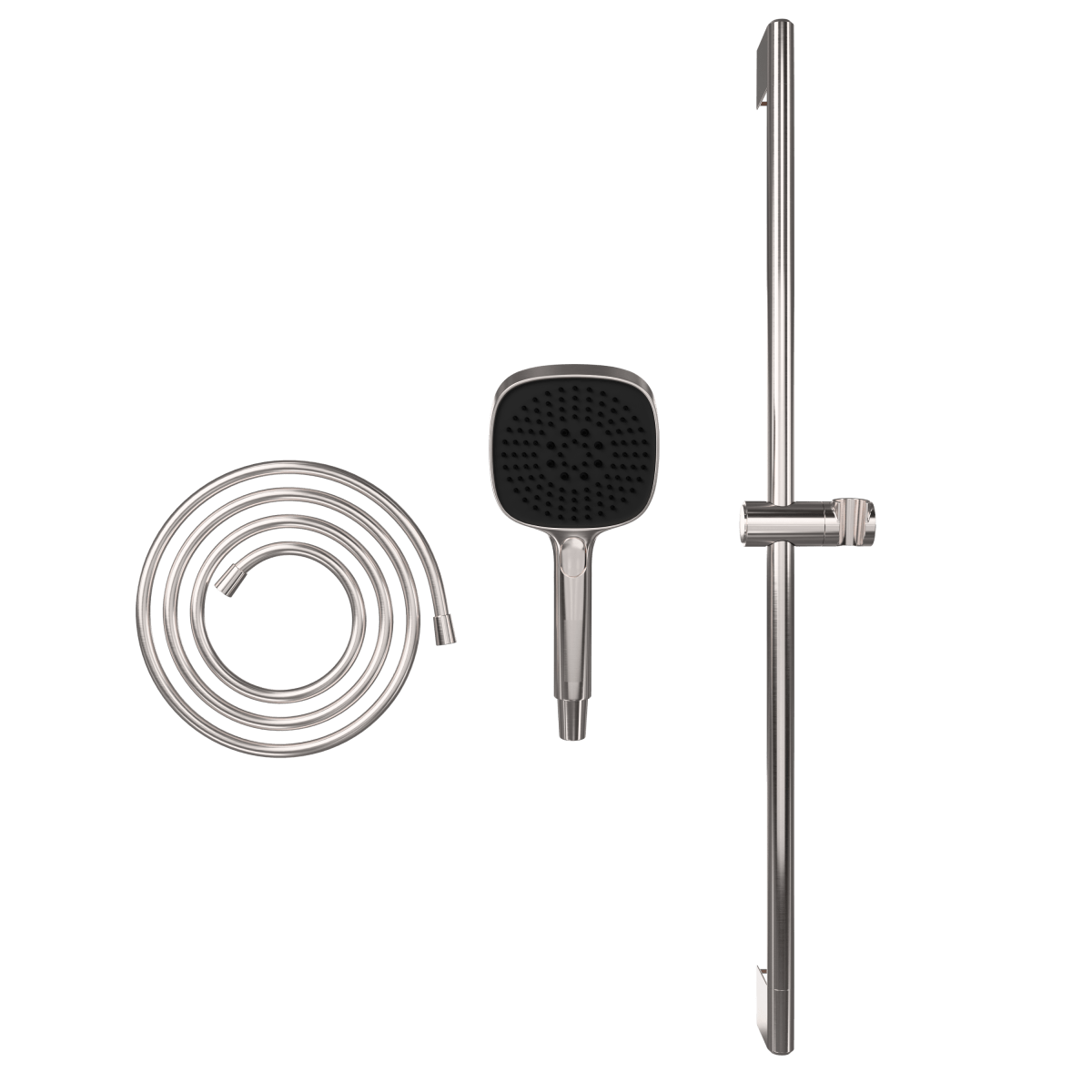 Душевая стойка VitrA Core Square (Кор Скуэр) A4591734EXP с ручным душем без смесителя брашированный никель