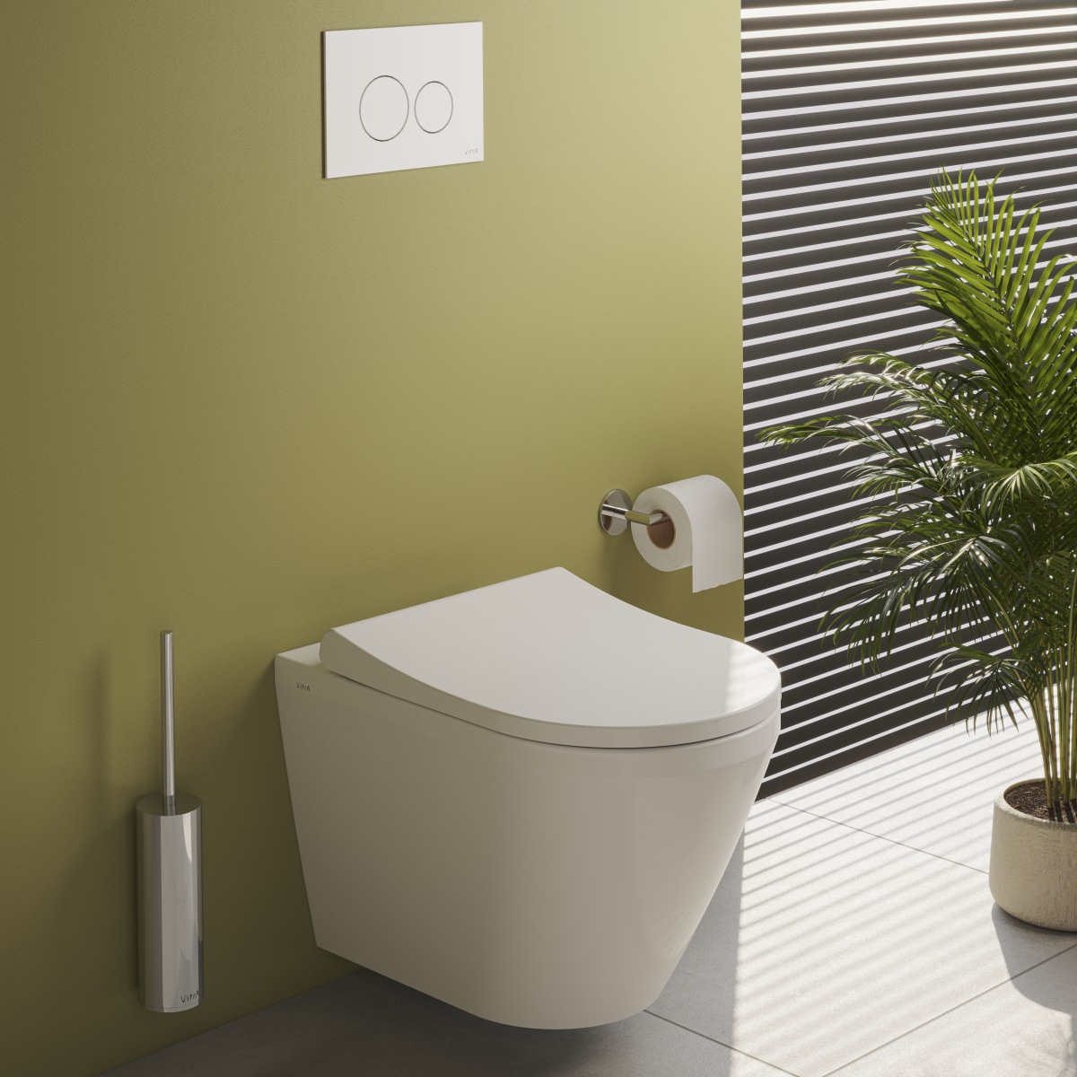 Кнопка смыва для инсталляции VitrA Origin (Ориджин) 740-1600 белая двойной смыв