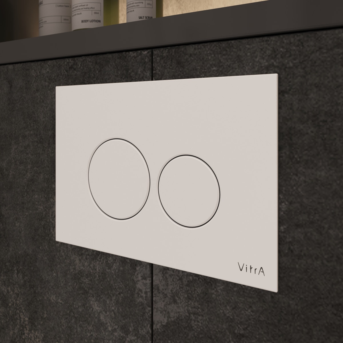 Кнопка смыва для инсталляции VitrA Origin (Ориджин) 740-2400 глянцевая белая двойный смыв