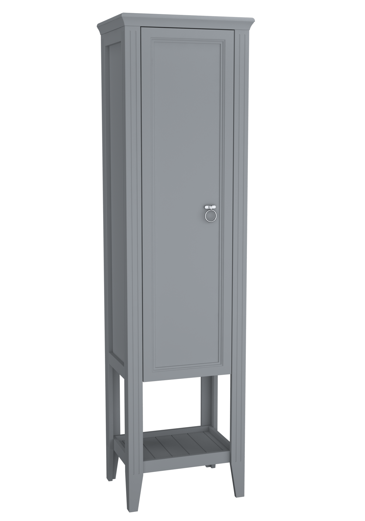 Шкаф пенал в ванную VitrA Valarte (Валарте) 62241 55 см матовый серый МДФ