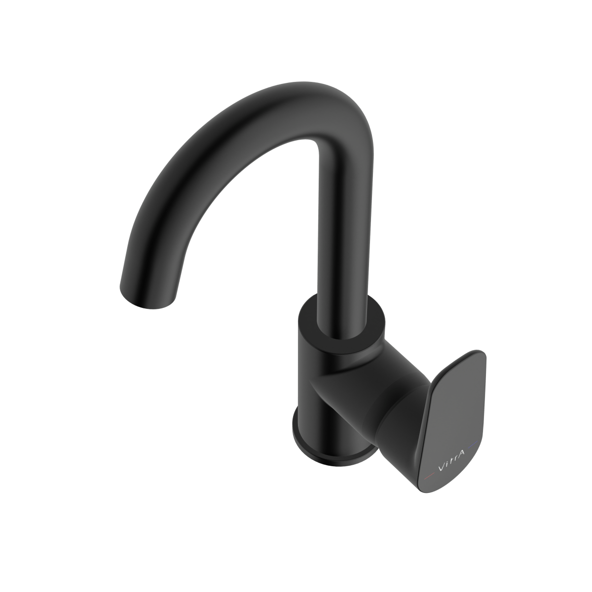 Смеситель для раковины VitrA Flow Soft (Флоу Софт) A4316036EXP однорычажный матовый черный латунь