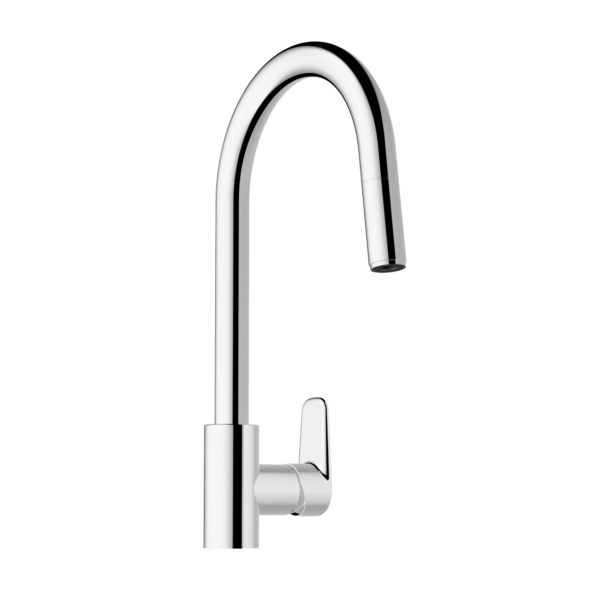 Смеситель для кухни VitrA Flow Soft (Флоу Софт) A43445EXP с поворотным изливом однорычажный хром латунь