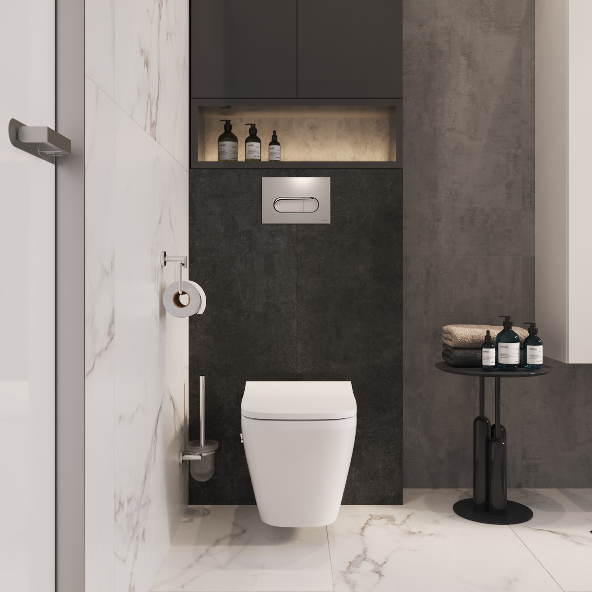 Подвесной унитаз VitrA Integra Square (Интегра Скуэр) 7082B003-7209 безободковый Rim-ex (Рим-экс) белый санитарный фарфор антибактериальное покрытие Hygiene (Хайджн)