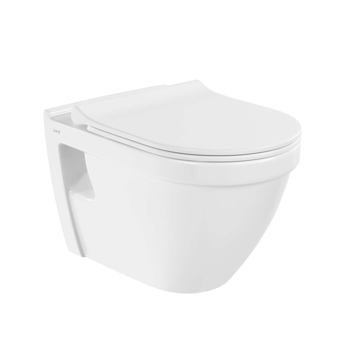 Подвесной унитаз VitrA S50 7740B003-0075 безободковый Rim-ex (Рим-экс) белый санитарный фарфор антибактериальное покрытие Hygiene (Хайджн)