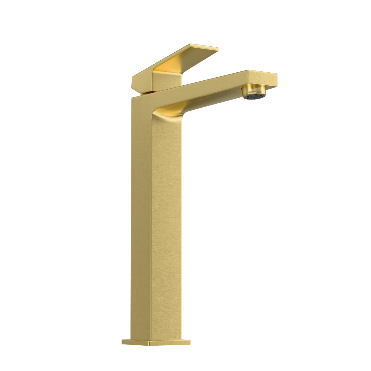 Смеситель для раковины-чаши VitrA Minimax Square (Минимакс Сквуэр) A4372425EXP однорычажный брашированное золото латунь