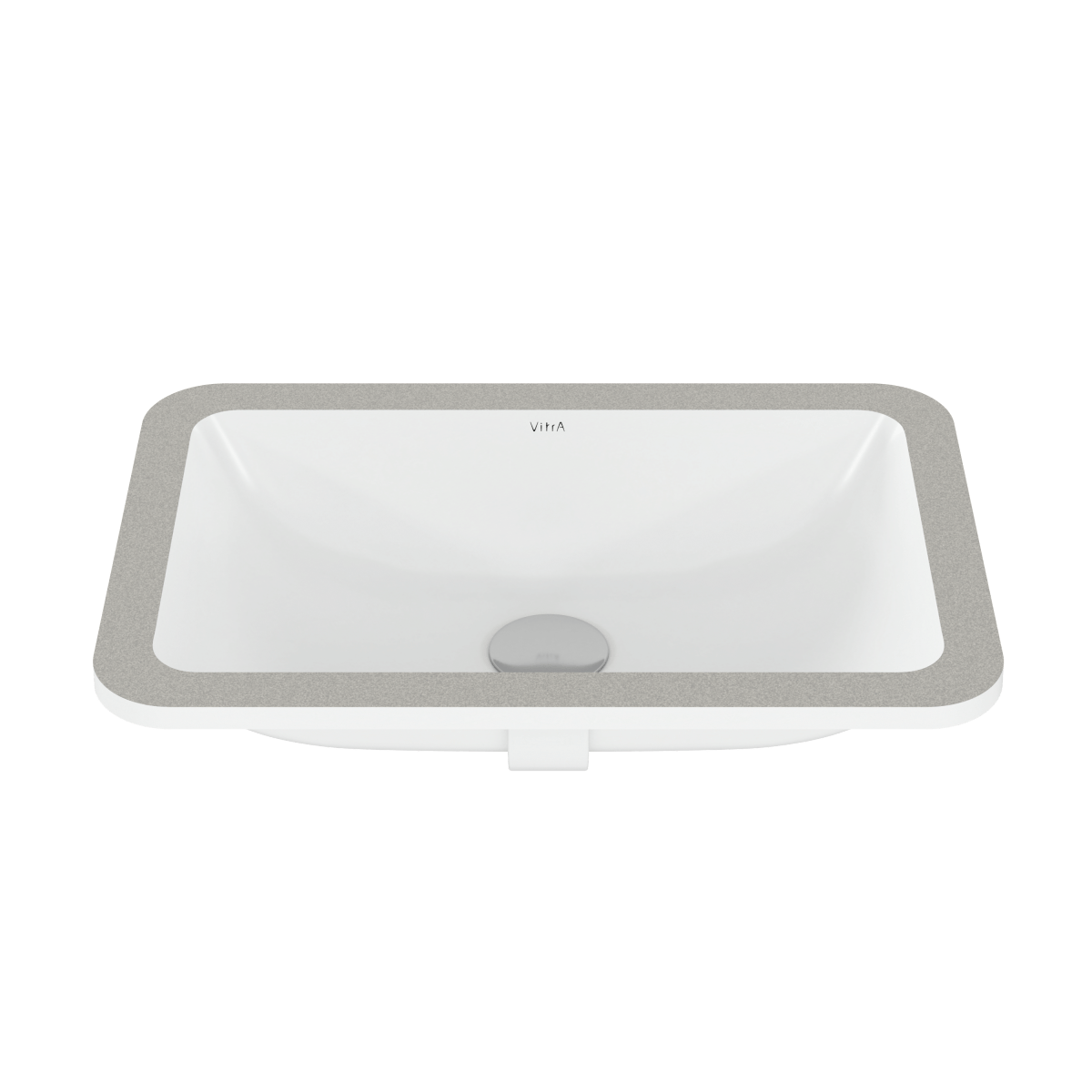 Встраиваемая снизу раковина VitrA S20 7475B003-0618 55 x 37 см прямоугольная белая антибактериальное покрытие Hygiene (Хайджн)
