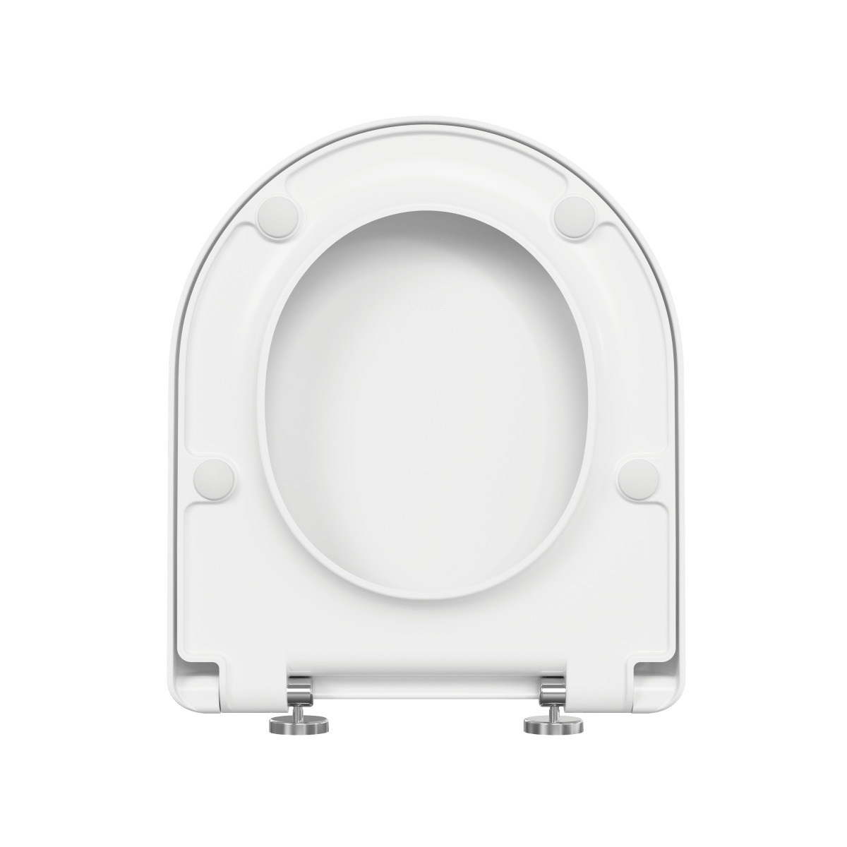 Сиденье для унитаза VitrA Liquid (Ликвид) 137-003-009 круглое белое дюропласт с микролифтом