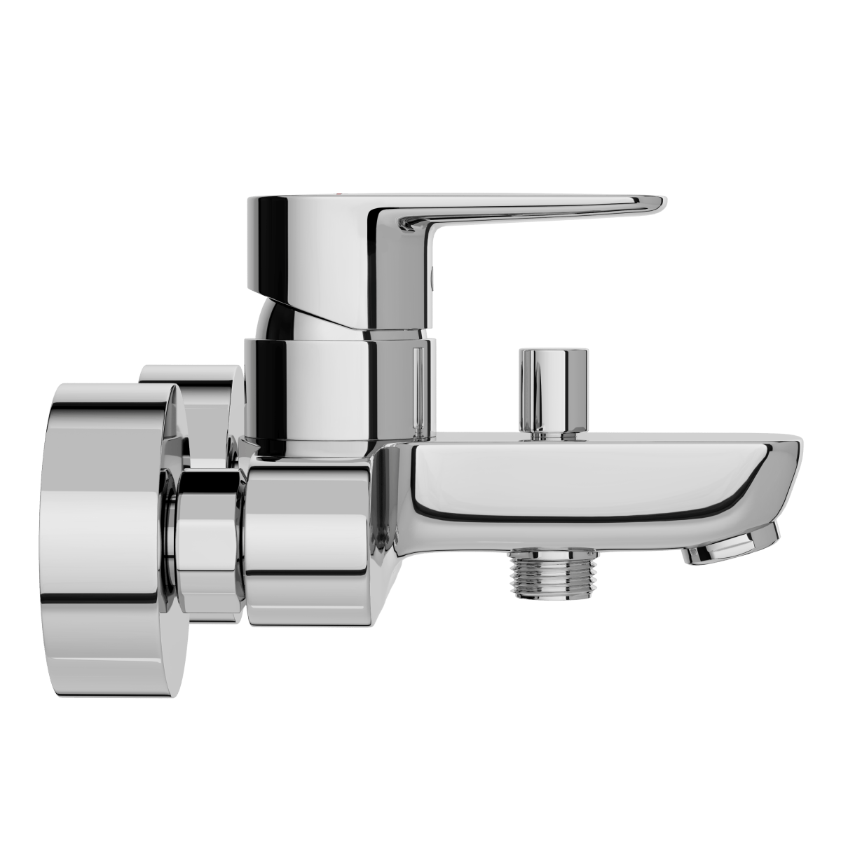 Смеситель настенный VitrA Flow Soft (Флоу Софт) A42946EXP для ванны однорычажный хром латунь
