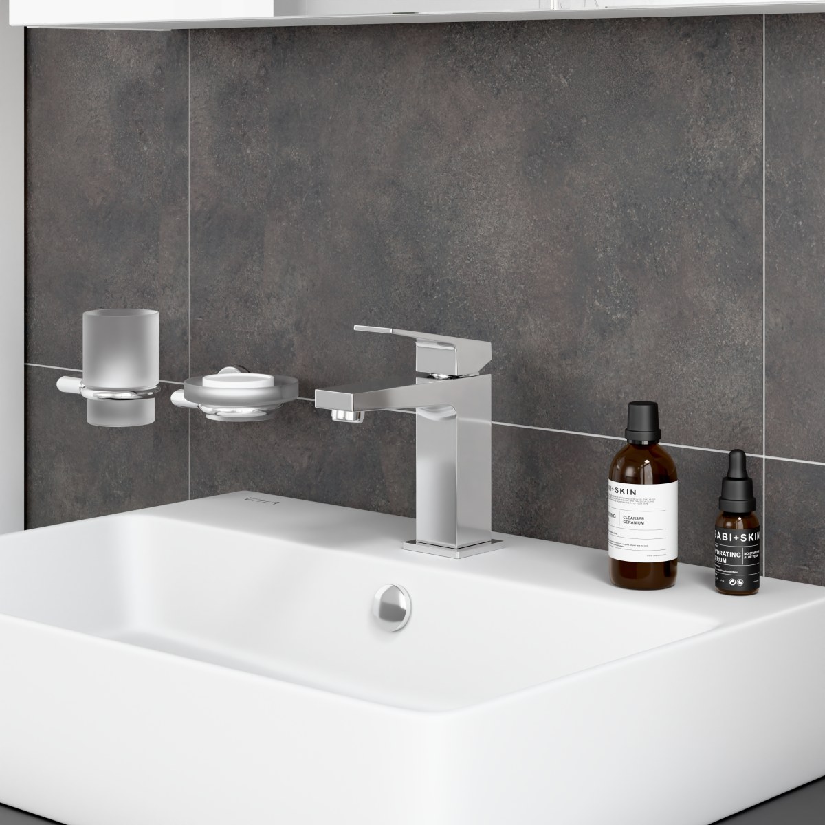 Смеситель для раковины VitrA Minimax Square (Минимакс Сквуэр) A43720EXP однорычажный хром латунь