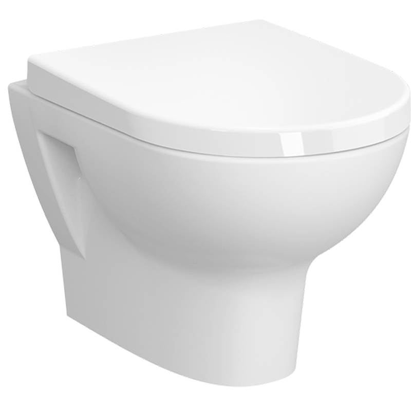Комплект унитаза с инсталляцией Vitra Zentrum L-box 9012B003-7206 с сиденьем Микролифт и клавишей смыва Хром глянцевый