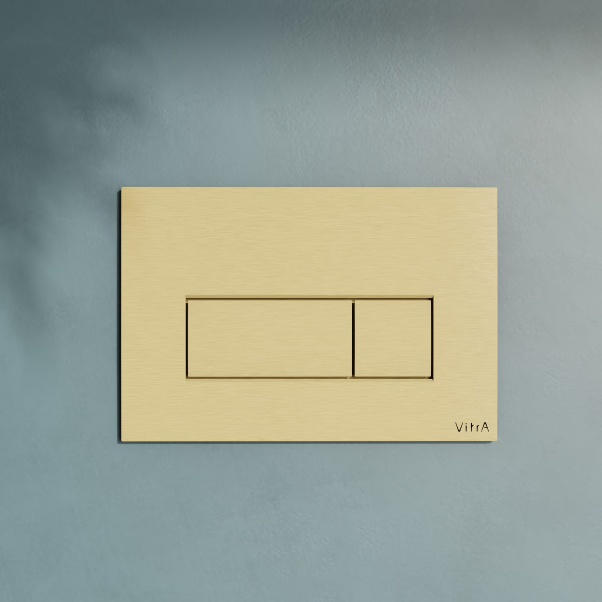 Кнопка смыва для инсталляции VitrA Root Square (Рут Скуэр) 740-2325 брашированное золото двойный смыв