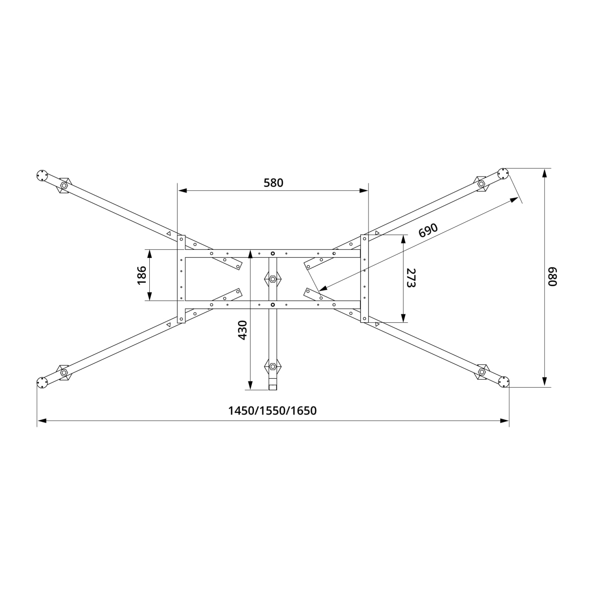 Каркас для ванны VitrA Universal (Универсал) 59999991001 150/160/170 x 70 универсальный