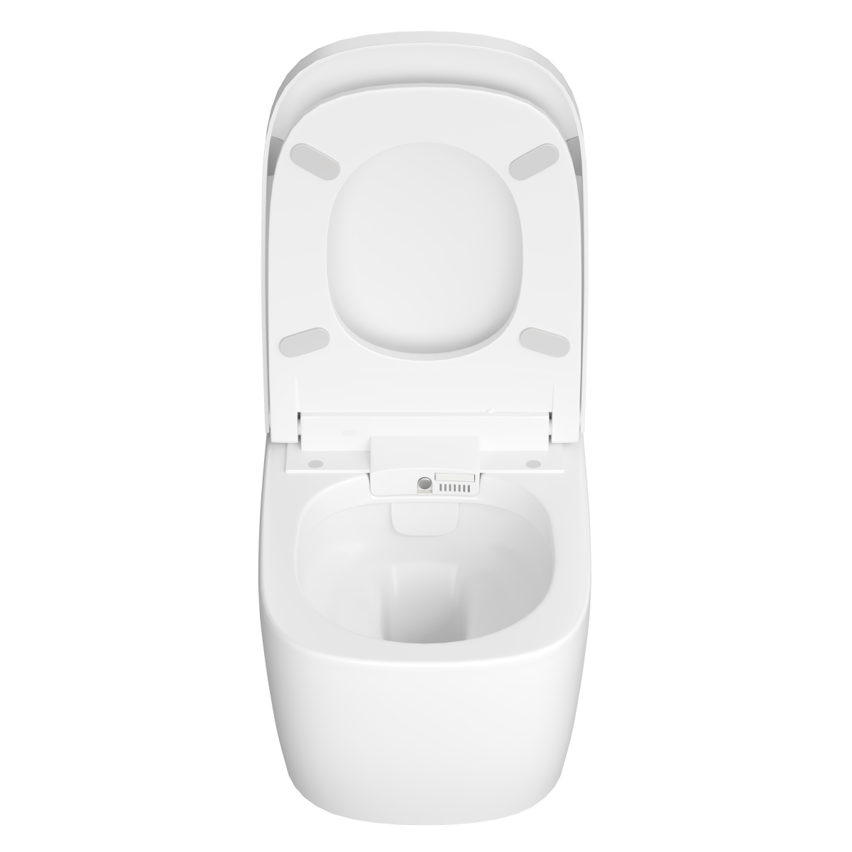 Умный унитаз VitrA V-Care (Ви-Кеар) 5674B003-6194 Comfort подвесной безободковый Rim-ex (Рим-экс) с автоматическим сиденьем и бидеткой белый санитарный фарфор антибактериальное покрытие Hygiene (Хайджн)