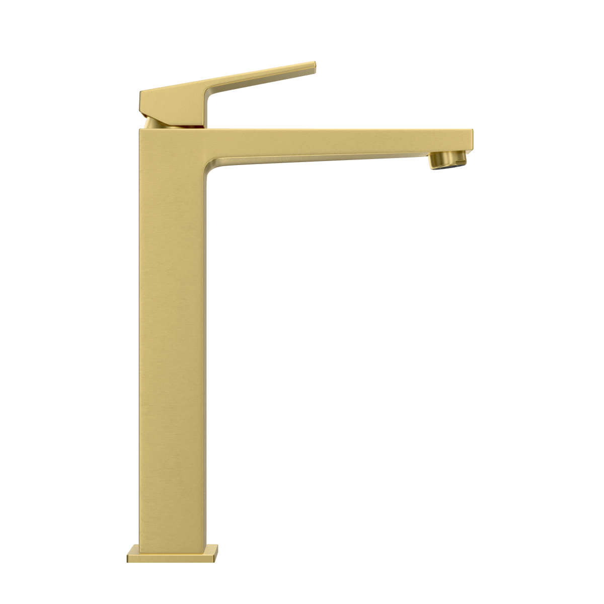 Смеситель для раковины-чаши VitrA Minimax Square (Минимакс Сквуэр) A4372425EXP однорычажный брашированное золото латунь