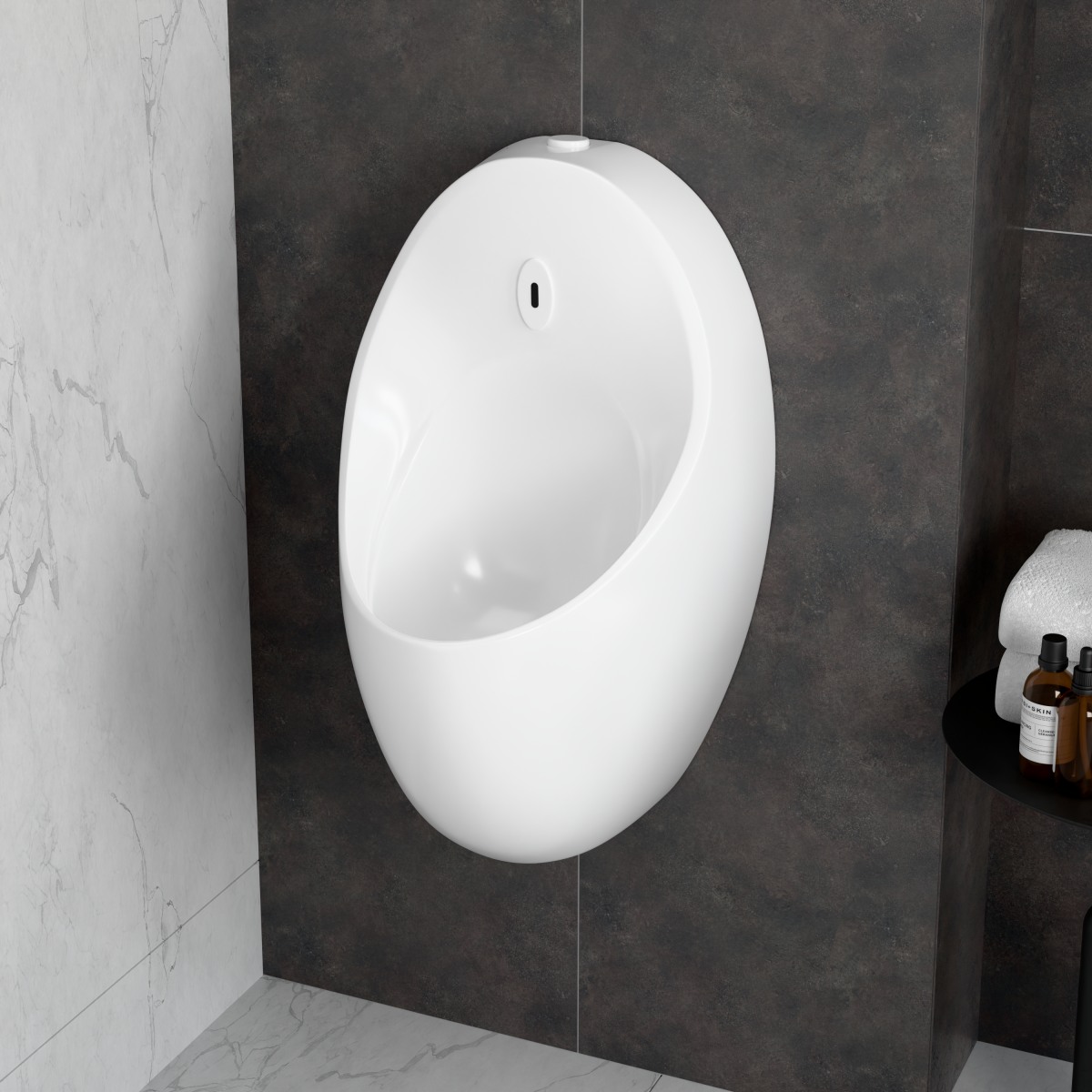 Писсуар VitrA Arkitekt Urinal (Аркитект Уринал) 5999B003-5556 настенный белый с сенсором антибактериальное покрытие Hygiene (Хайджн)