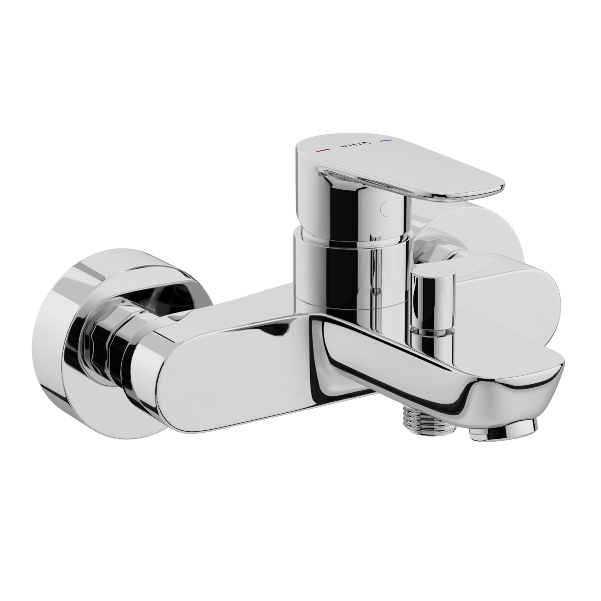Смеситель настенный VitrA Flow Soft (Флоу Софт) A42946EXP для ванны однорычажный хром латунь