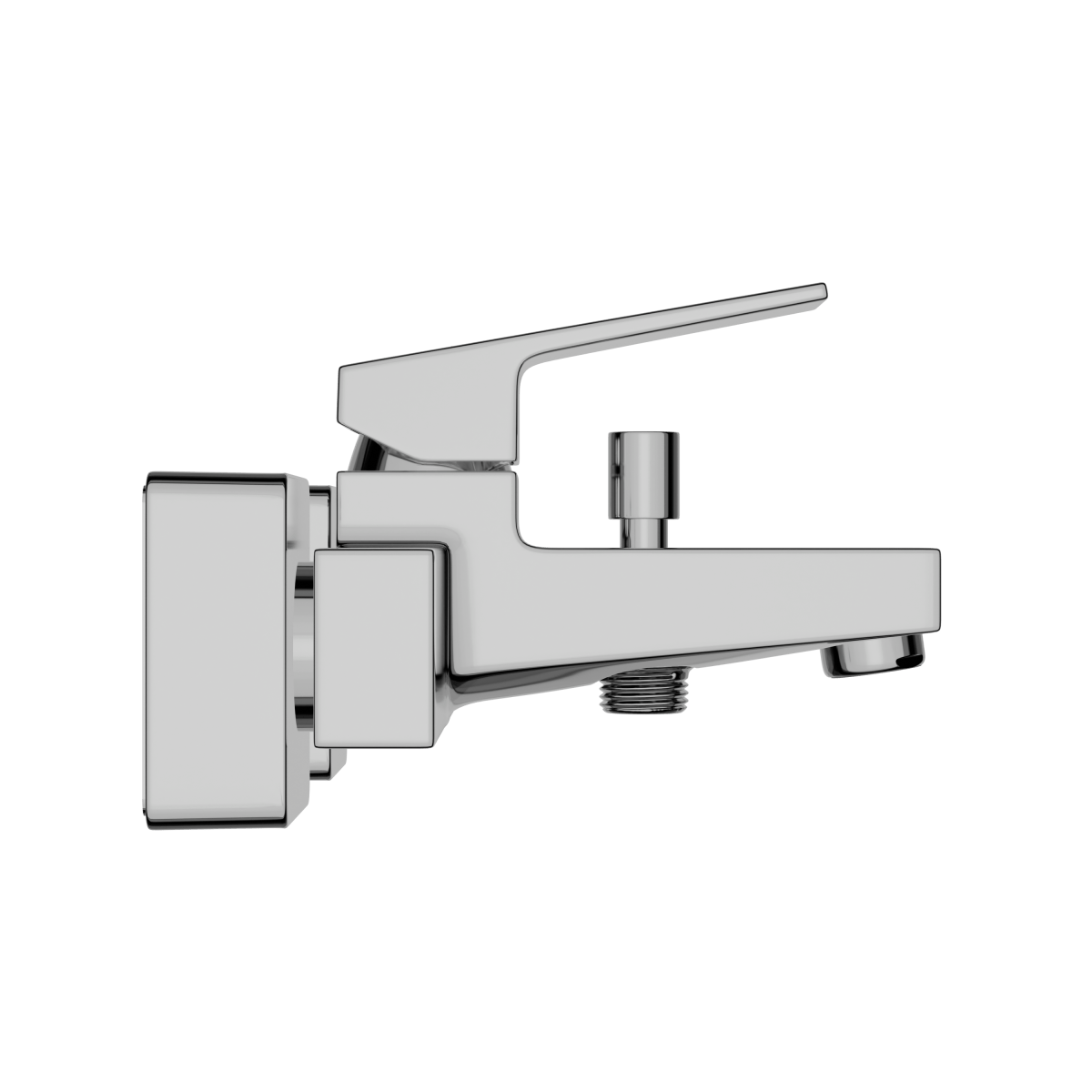 Настенный смеситель для ванны VitrA Minimax Square (Минимакс Сквуэр) A43520EXP однорычажный хром латунь