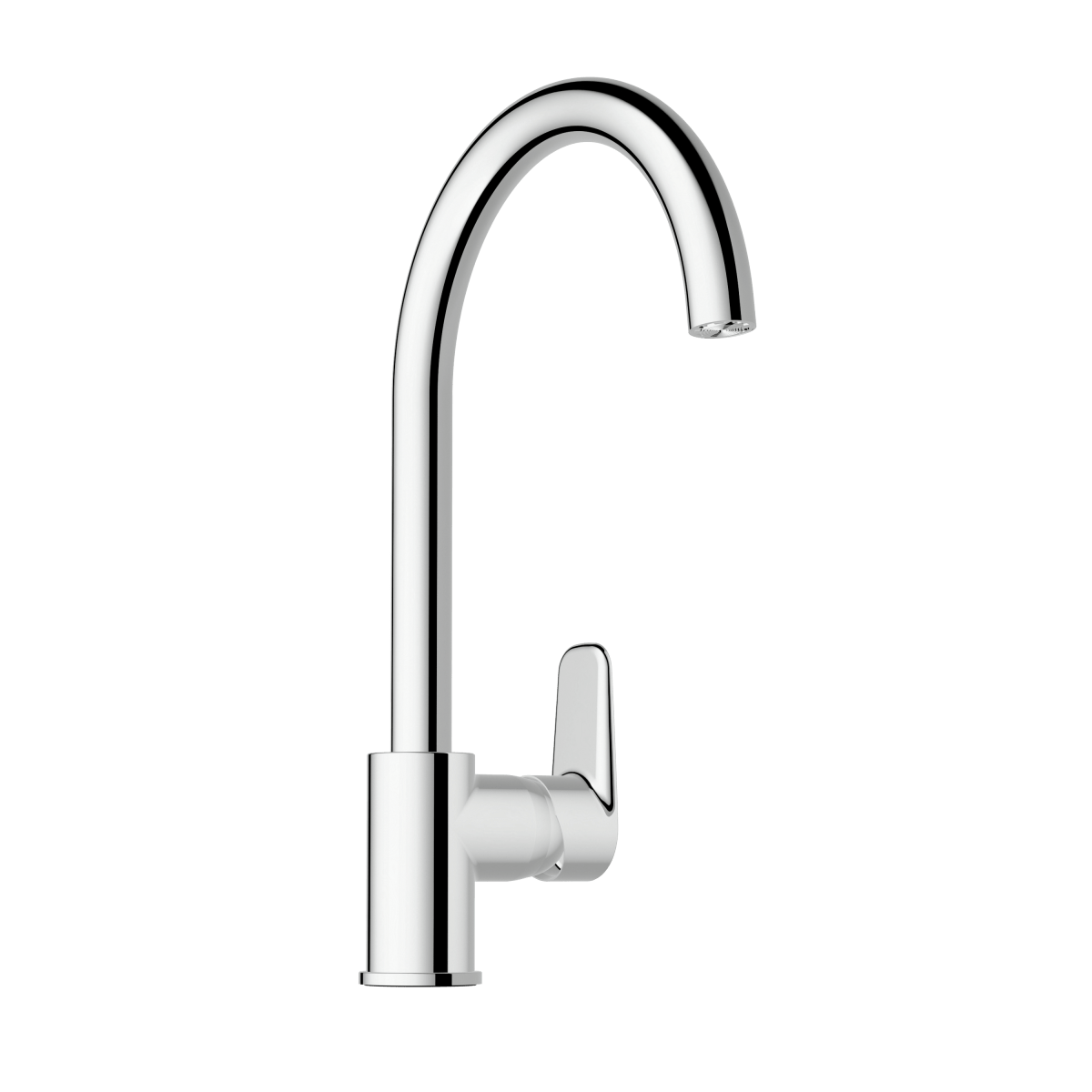 Смеситель для кухни VitrA Flow Soft (Флоу Софт) A43419EXP с поворотным изливом однорычажный хром латунь