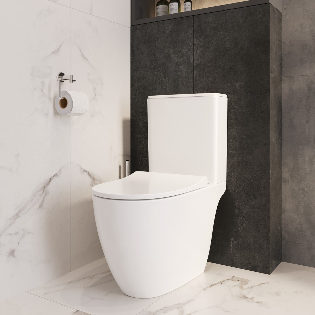 Унитаз-компакт напольный VitrA Sento (Сенто) 9830B003-7204 с сиденьем микролифт белый санитарный фарфор антибактериальное покрытие Hygiene (Хайджн)