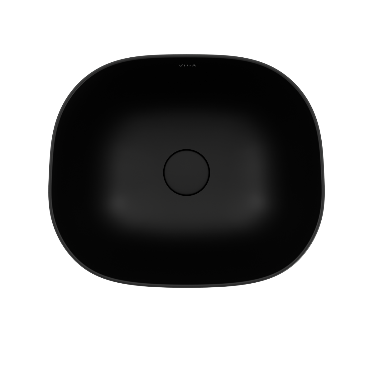 Раковина чаша VitrA Plural (Плюрал) 7811B483-0016 45 x 38 см накладная матовая черная антибактериальное покрытие Hygiene + Clean (Хайджн + Клин)