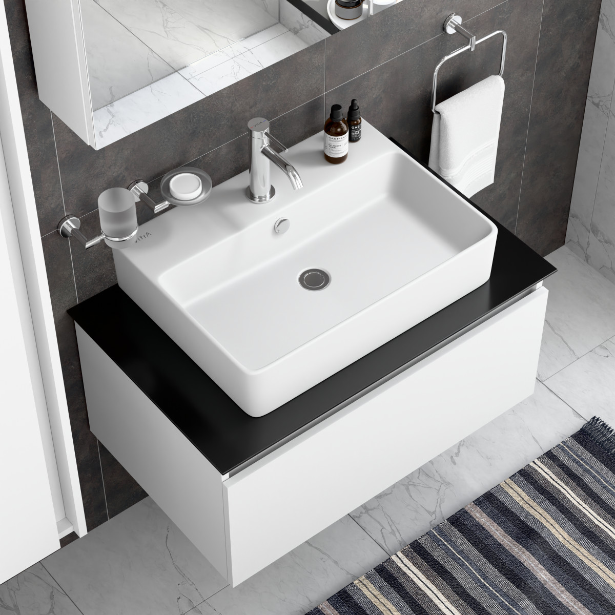 Смеситель для раковины VitrA Minimax Round (Минимакс Раунд) A43530EXP однорычажный хром латунь