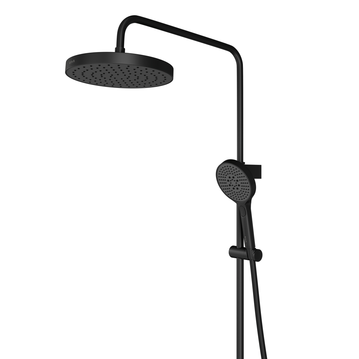 Душевая система VitrA Core Round (Кор Раунд) A4730936EXP с термостатическим смесителем и ручным душем матовая черная