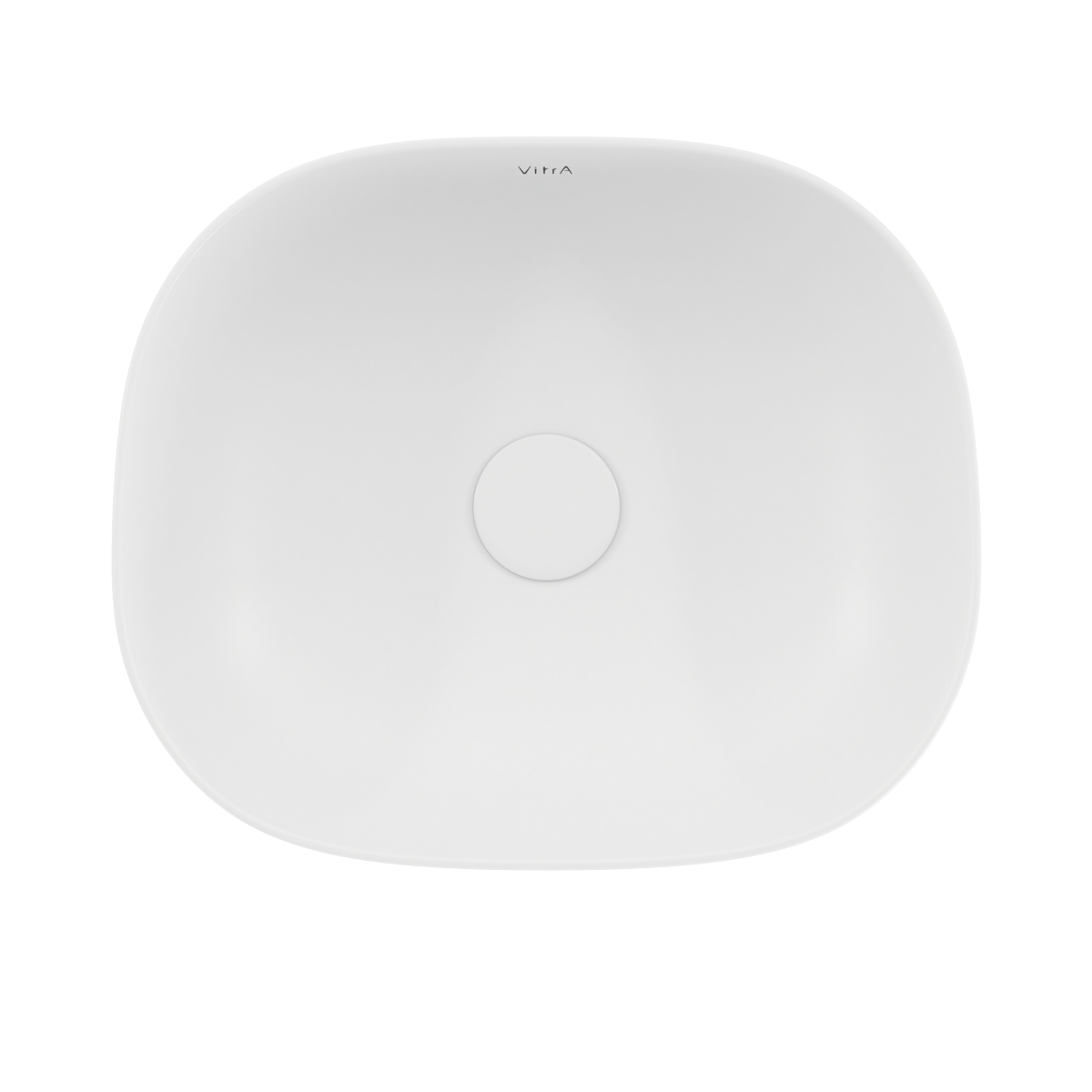 Раковина чаша VitrA Plural (Плюрал) 7810B401-0016 45 x 38 см накладная матовая белая антибактериальное покрытие Hygiene + Clean (Хайджн + Клин)