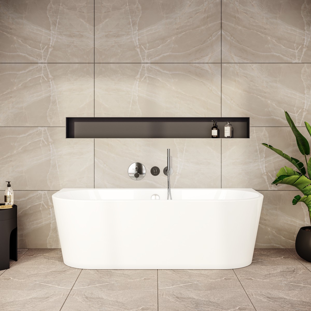 Ванна VitrA Geo (Гео) 65420006000 180 x 80,5 см отдельностоящая акриловая прямоугольная белая