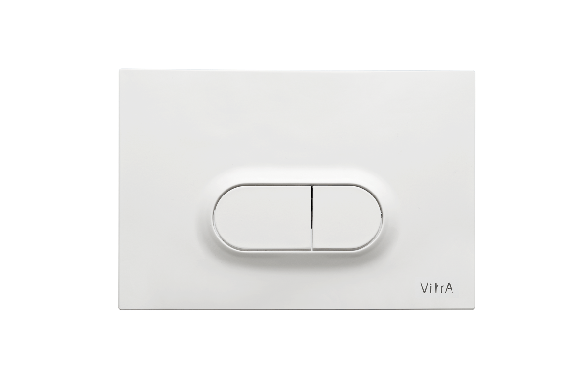 Кнопка смыва для инсталляции VitrA Loop O (Луп О) 740-0500 глянцевая белая двойный смыв