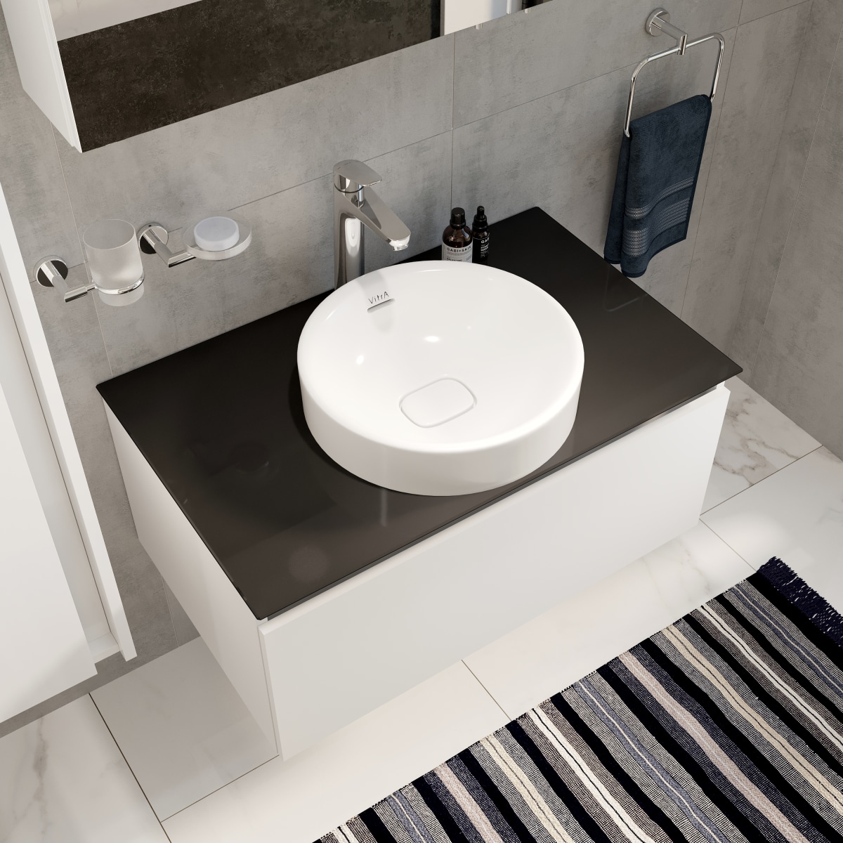 Смеситель для раковины VitrA Flow Round (Флоу Раунд) A42927EXP однорычажный хром латунь