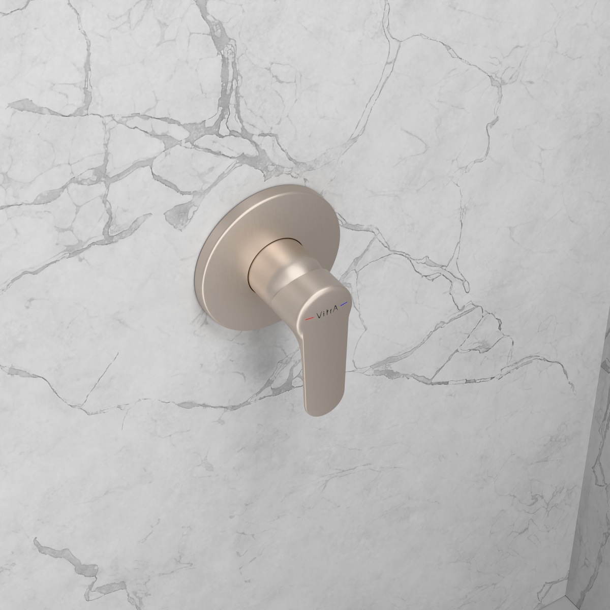 Встраиваемый смеситель для ванны VitrA Root Round (Рут Раунд) A4272834EXP брашированный никель