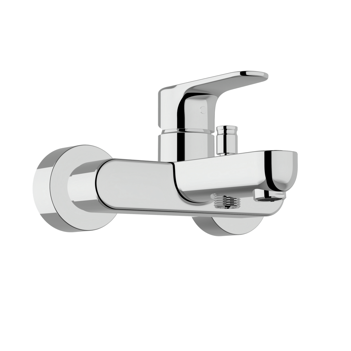 Смеситель настенный VitrA Root Round (Рут Раунд) A42725EXP для ванны однорычажный хром латунь