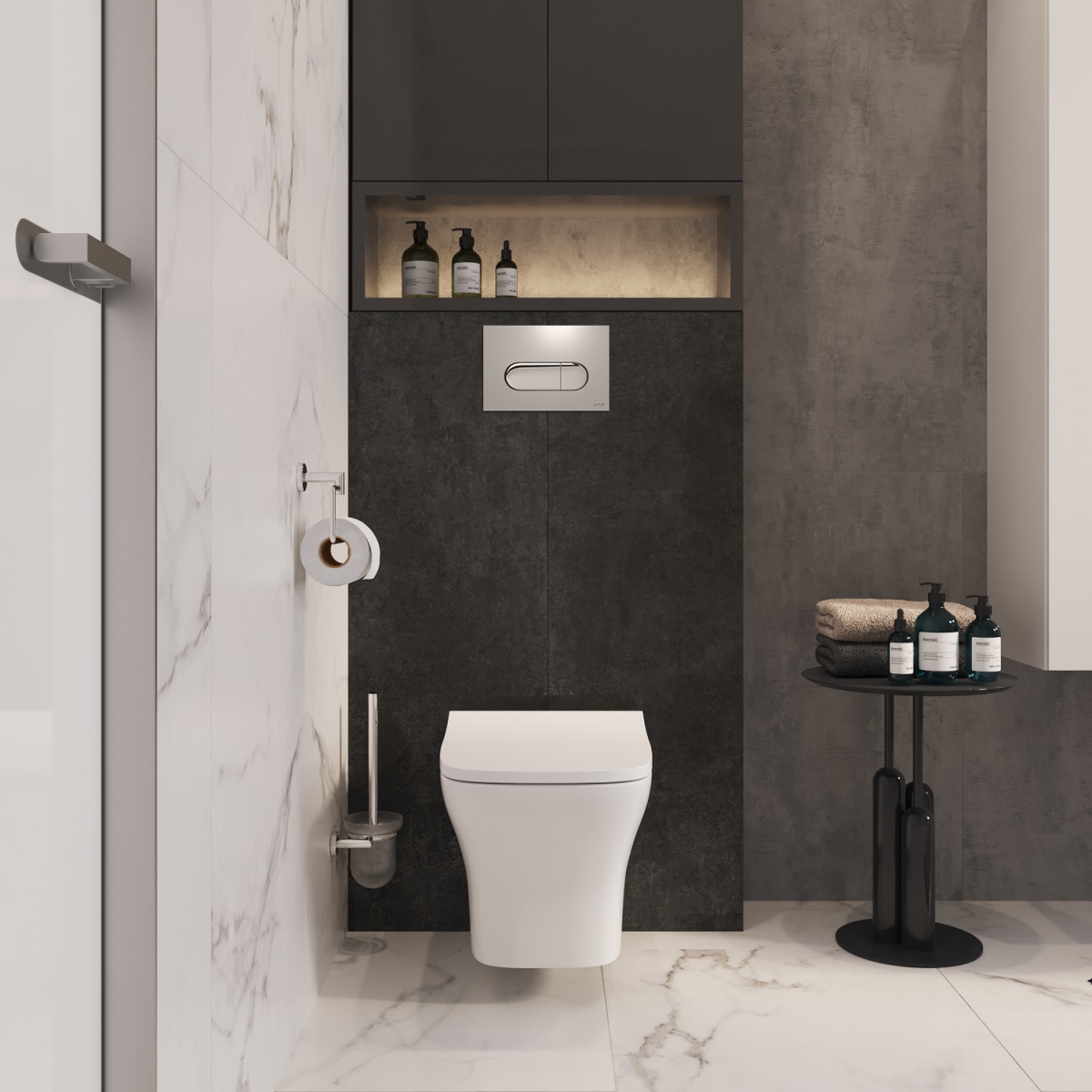 Подвесной унитаз VitrA Zentrum Square (Зентрум Скуэр) 7484B003-0075 безободковый SmoothFlush (Смусфлаш) белый санитарный фарфор антибактериальное покрытие Hygiene (Хайджн)