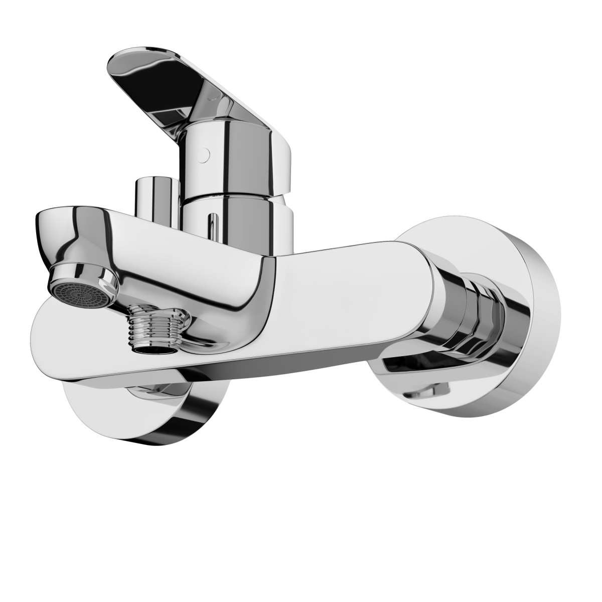 Смеситель настенный VitrA Flow Round (Раунд) (Флоу Раунд) A43057EXP для ванны однорычажный хром латунь
