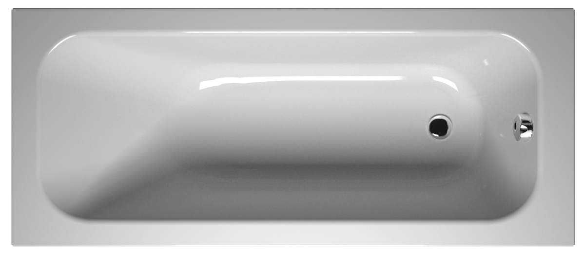 Ванна VitrA Optimum Neo (Оптимум Нео) 64570001000 170 x 75 см акриловая прямоугольная белая