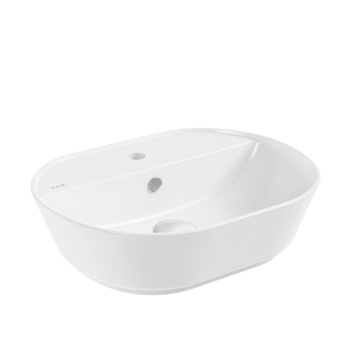 Раковина чаша VitrA Geo (Гео) 7428B003-0001 55 x 43 см накладная белая антибактериальное покрытие Hygiene (Хайджн)