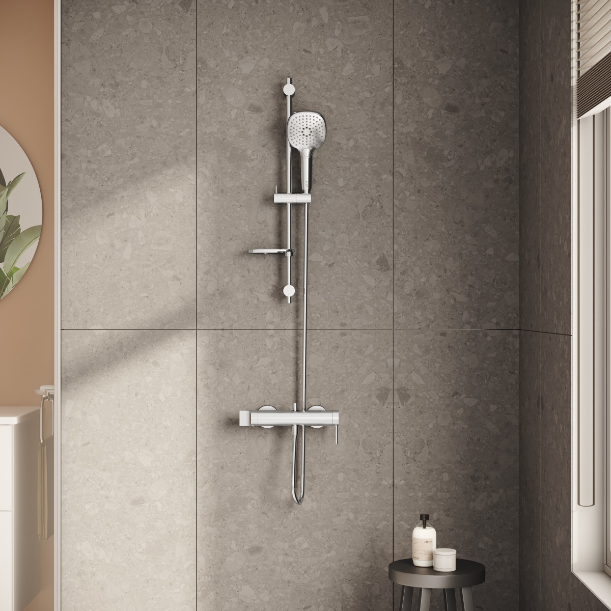 Смеситель настенный VitrA Origin (Ориджин) A42619 для ванны однорычажный хром латунь