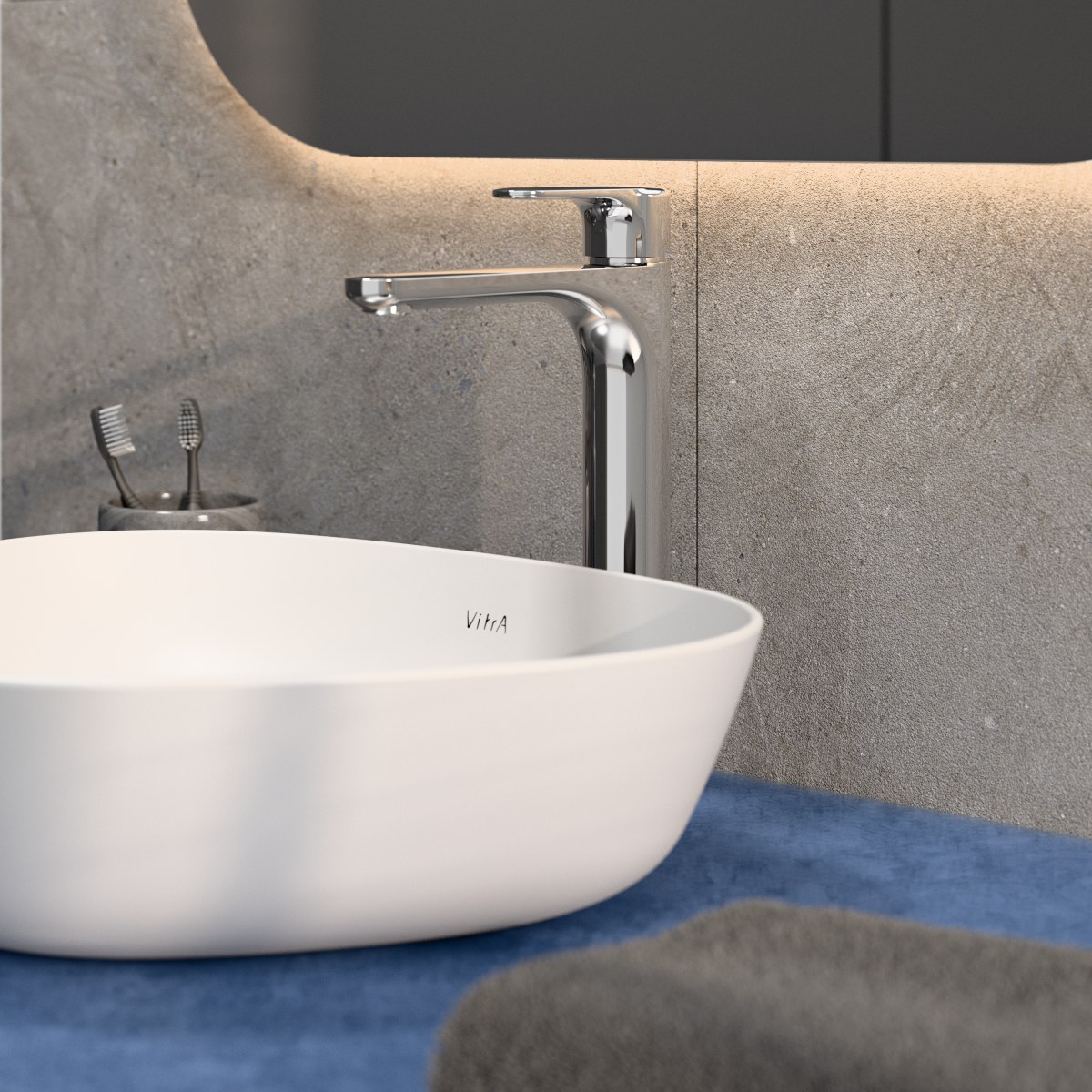 Смеситель для раковины VitrA Root Round (Рут Раунд) A42707EXP однорычажный хром латунь