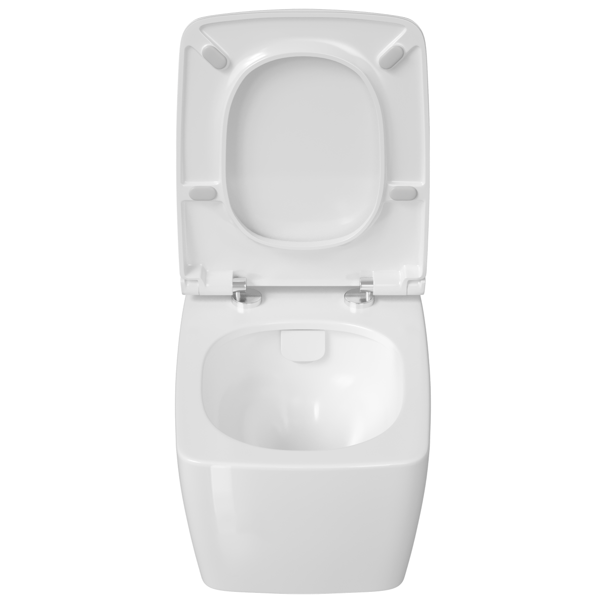 Подвесной унитаз VitrA Metropole (Метрополь) 7672B003-0075 безободковый Rim-ex (Рим-экс) белый санитарный фарфор антибактериальное покрытие Hygiene (Хайджн)